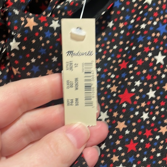 Madewell Neck-Tie Star Dress - Picture 3 of 3